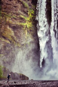 Gullfoss iceland person
