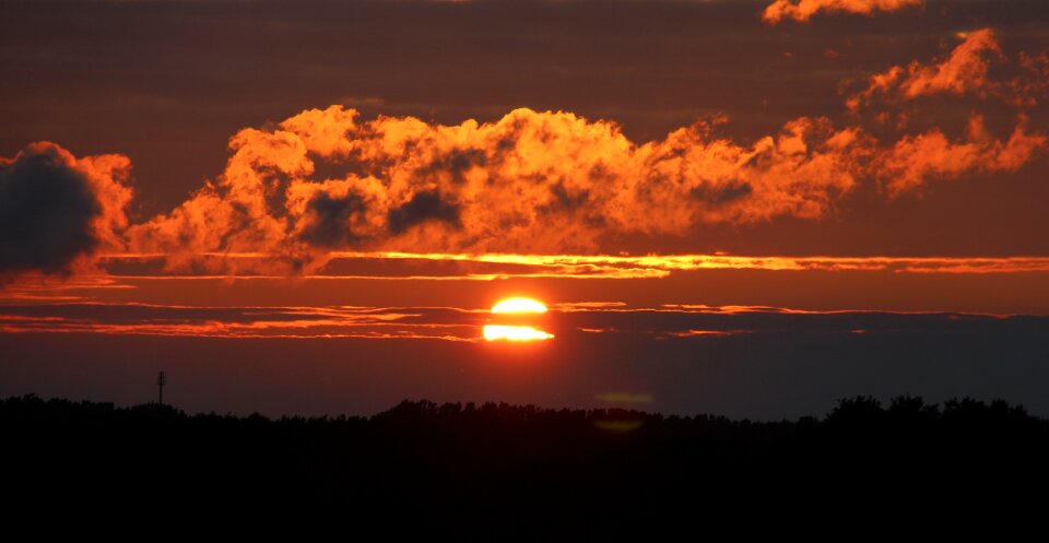 Dusk clouds sky photo