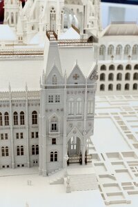 Hungarian parliament mock-up building exhibition