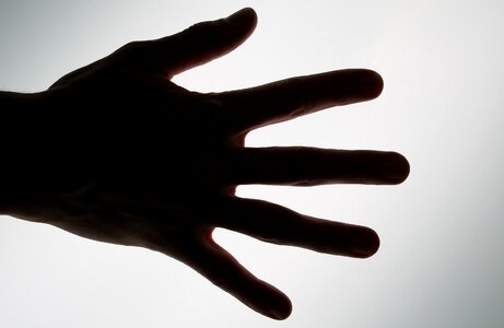 Shape silhouette wrist photo