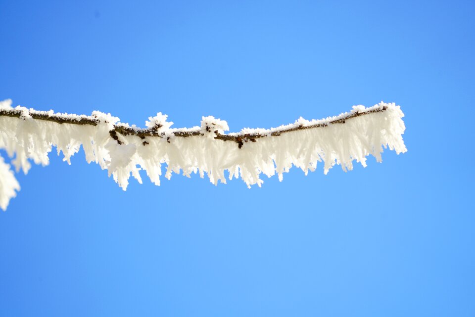 Crystal formation snowy eiskristalle