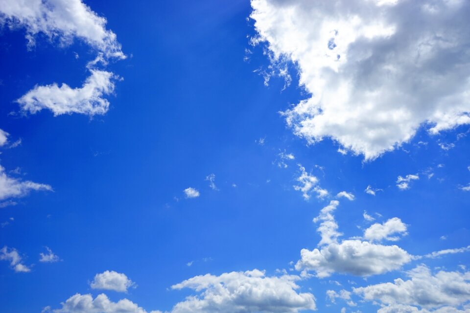 White blue summer day