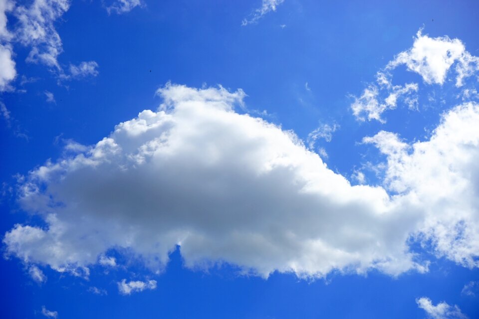 White blue summer day