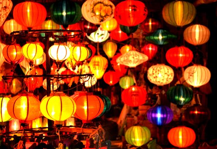 Hoi an night market colourful photo