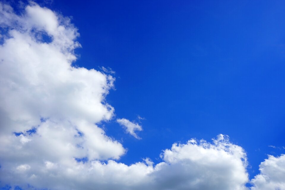 Raindrop cumulus summer clouds