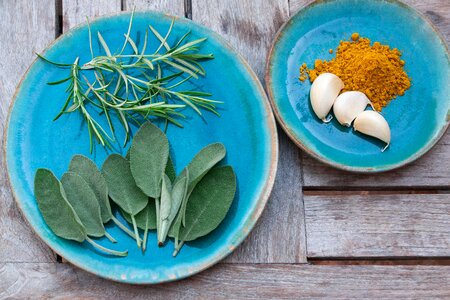 Garlic curry plate