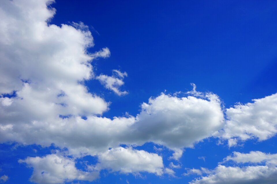 Raindrop cumulus summer clouds