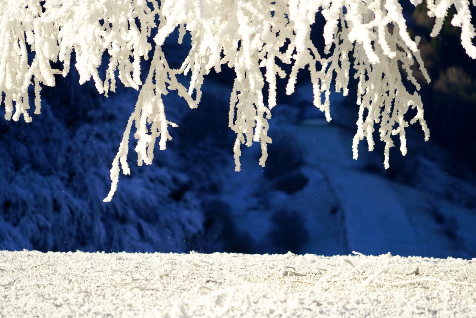 Crystal formation snowy eiskristalle