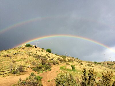 Double rainbow rainbow blue rainbow