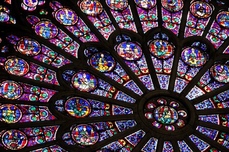 Window church notre dame photo