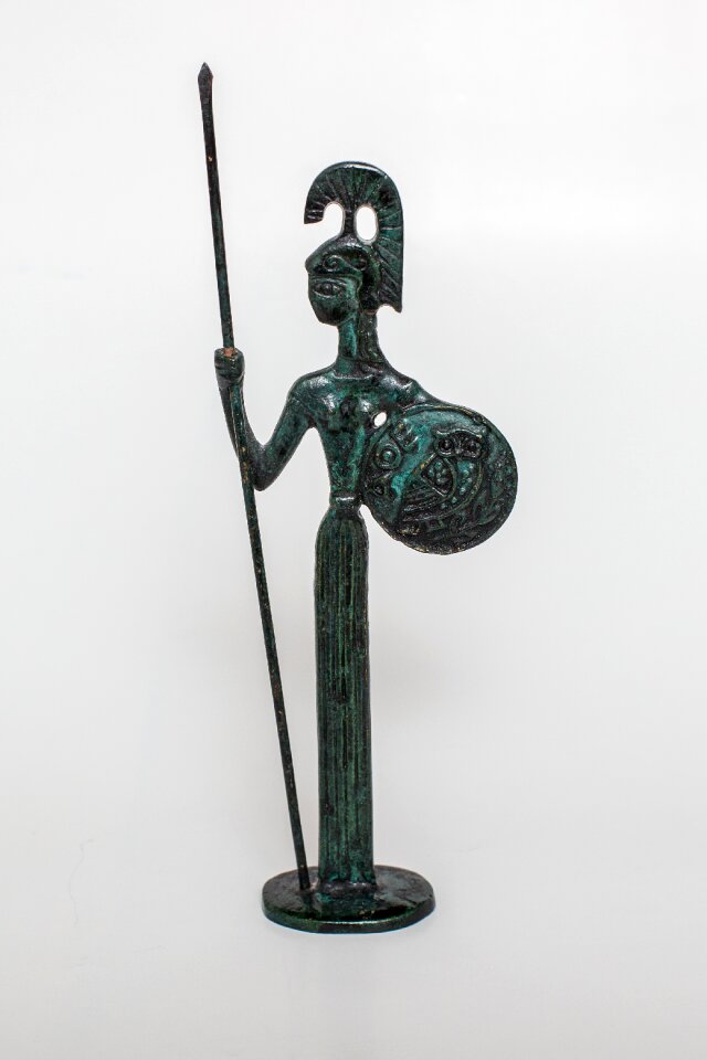 Athena soldier statue