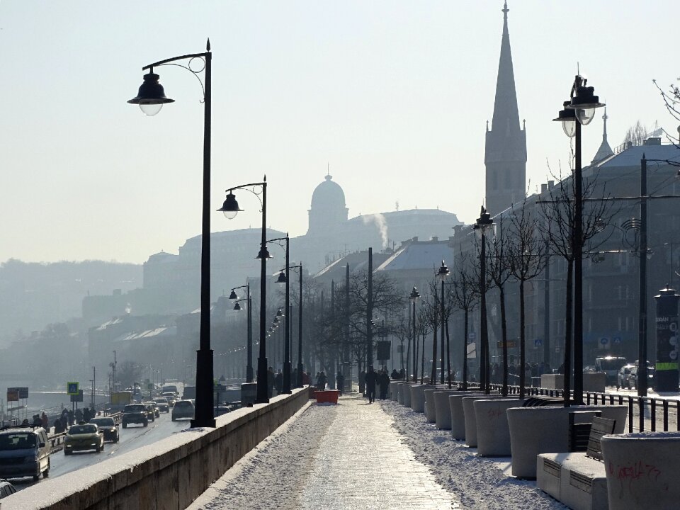 Backlight the danube castle