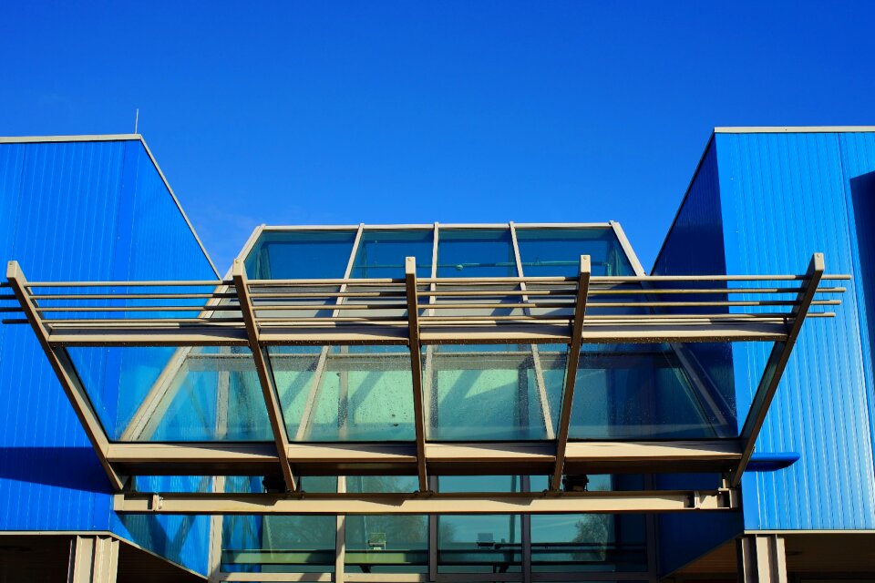 Modern glass department store