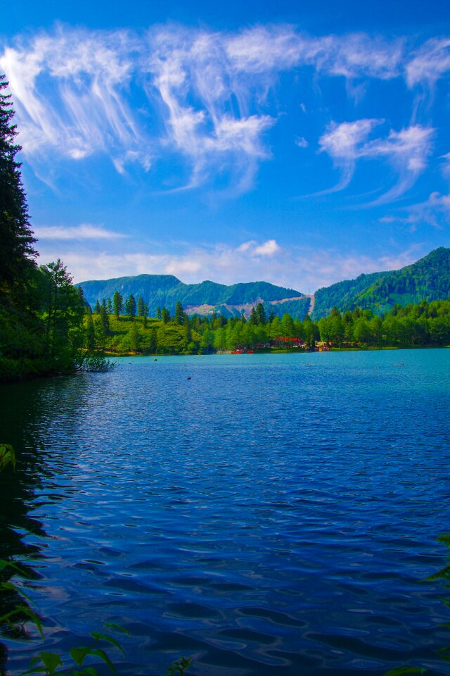 Blue clouds white