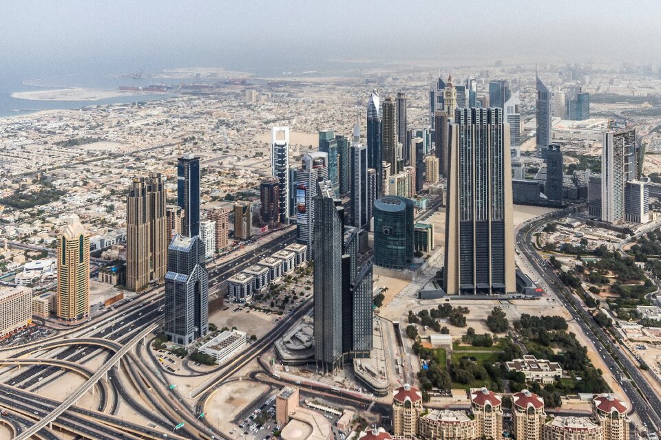 Skyscraper buildings arab photo