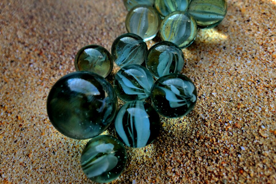 Marble balls reflections