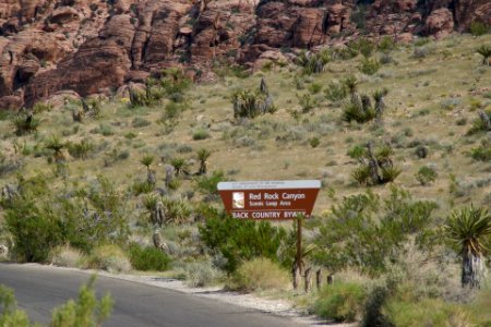 2012.09.09.102415_Sign_scenic_drive_Red_Rock_Canyon_Nevada photo