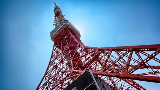 Perspective tokyo tower tower