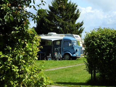 Van vintage holiday camping