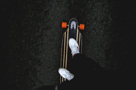 Skating board balance photo