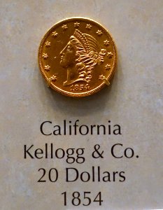 20_Dollars,_Kellogg_&_Co.,_California,_1854_-_National_Museum_of_American_History_-_DSC00233