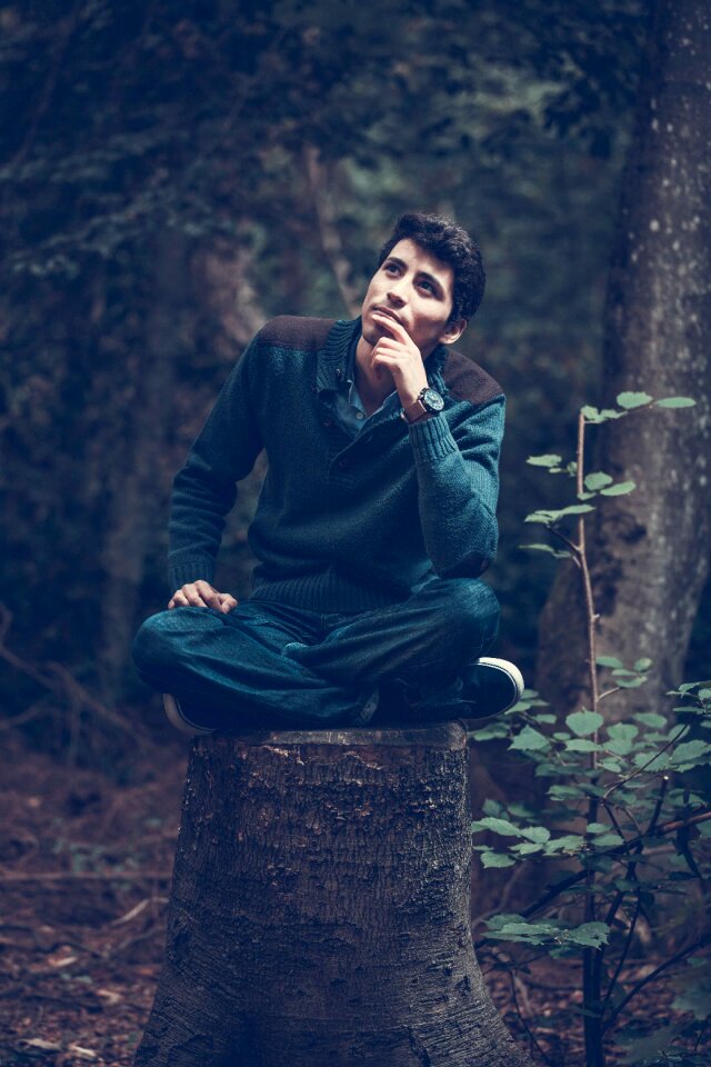 Thinking man male man thinking