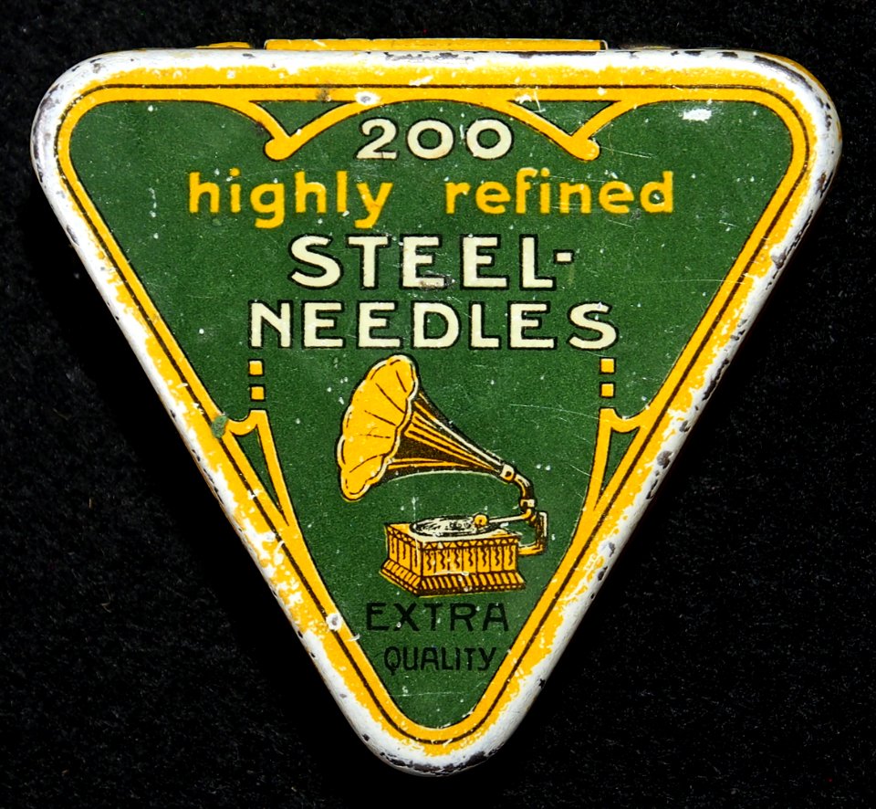 200_highly_refined_Steel_Needles_gramophone_needles_tin