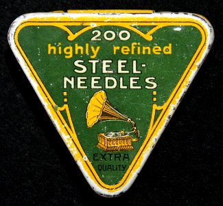 200_highly_refined_Steel_Needles_gramophone_needles_tin