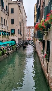 Bridge canal italy photo