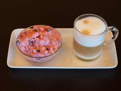 Dessert muesli bircher muesli