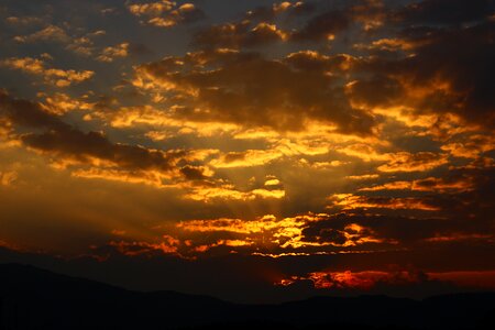 Sunset cloud sky photo