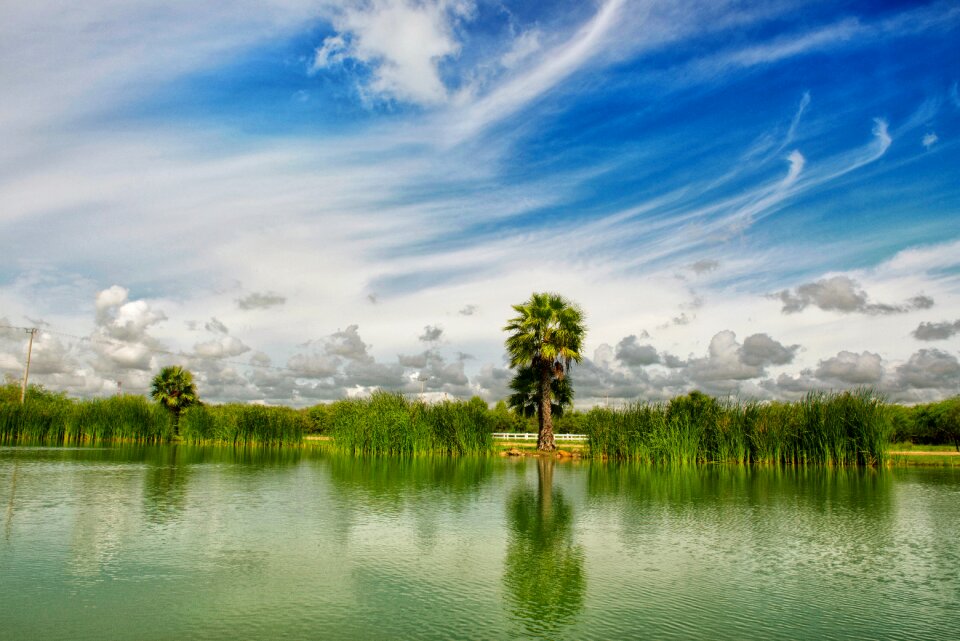 Nature blue water