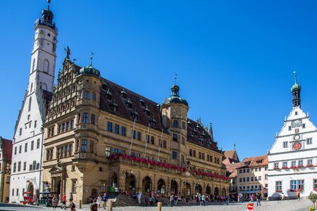 Rothenburg of the deaf town hall marketplace