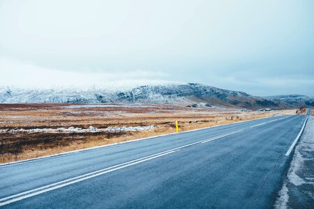 Snow highway roads photo