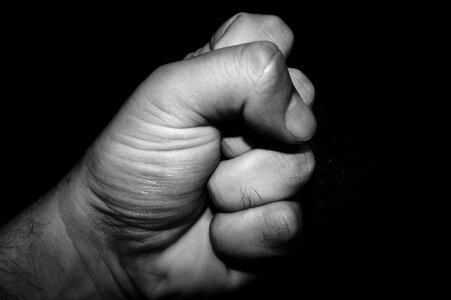 Anger fear fist