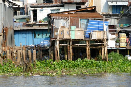 River hut poverty photo