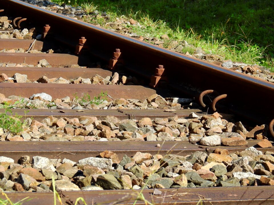 Railway rail traffic railroad track