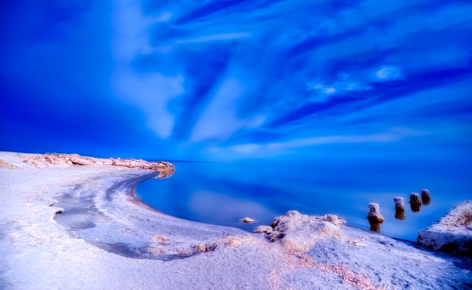 Clouds desert barren photo