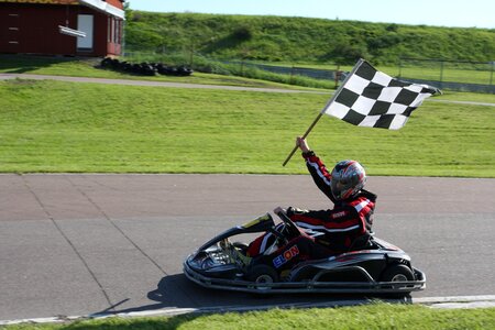 Sport finish flag