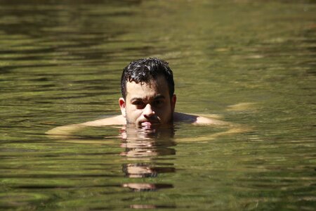 Look swim river