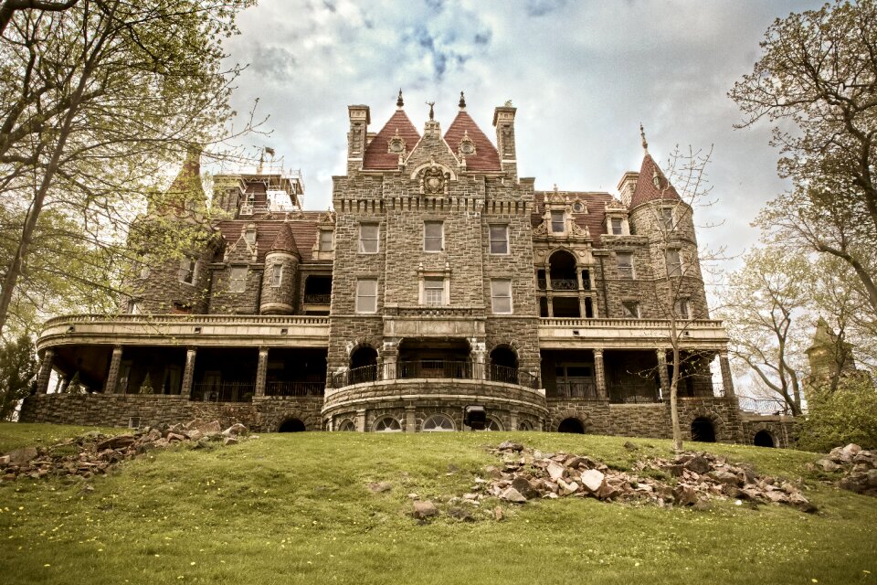 Old building brown castle brown island
