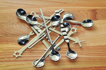 Teaspoon silver shiny