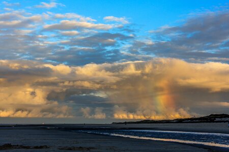 Beach water sky photo