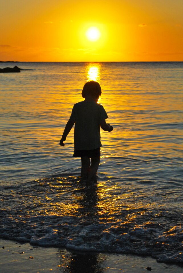 Sun silhouette yellow