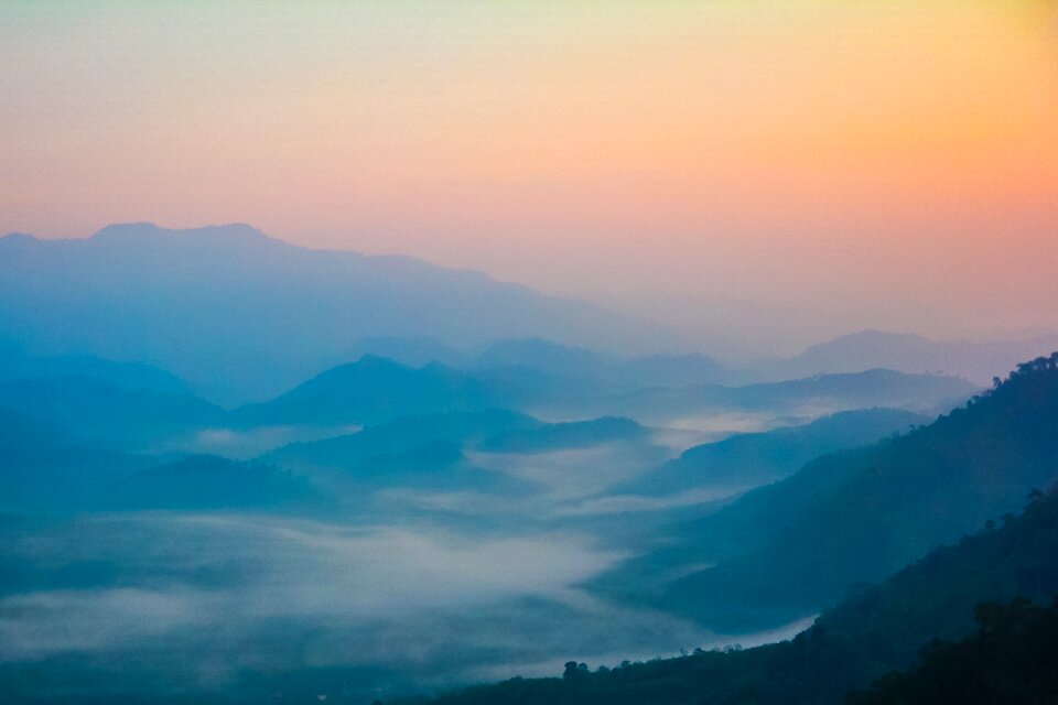 Landscape mountain top thailand