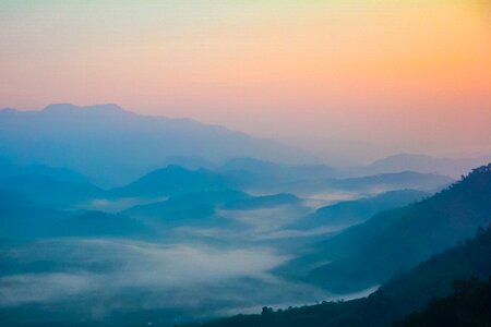 Landscape mountain top thailand