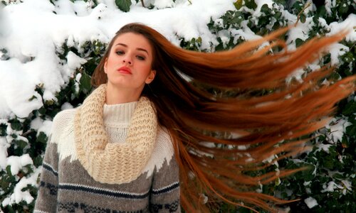 Winter snow beauty photo