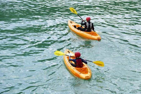 Row lake river photo