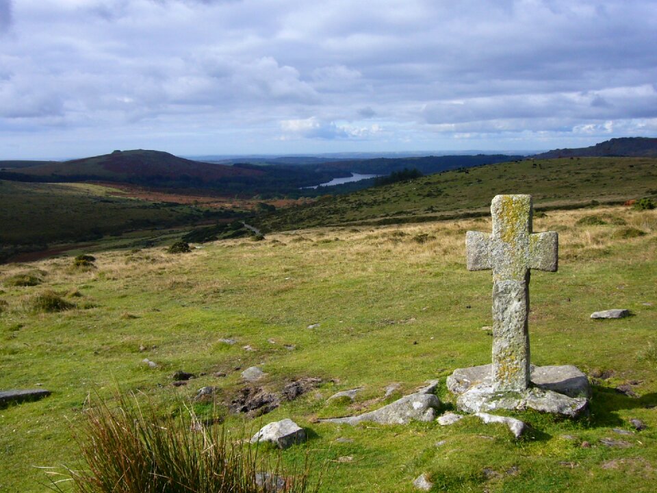Ireland cross landscape