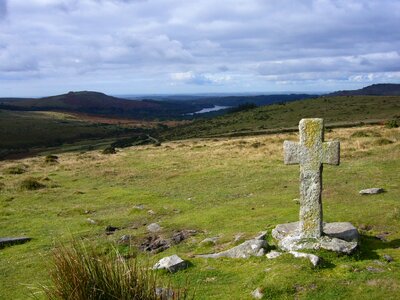 Ireland cross landscape photo